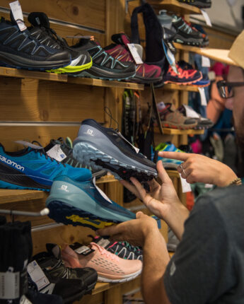 Shooping en magasin de sport